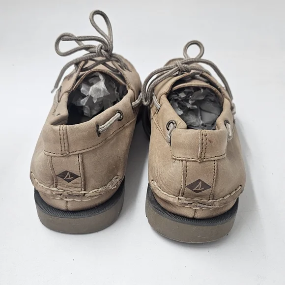 Sperry Authentic Original 2 Eye Boat Shoes Sahara Tan Leather Men's 10.5 - Picture 5 of 9